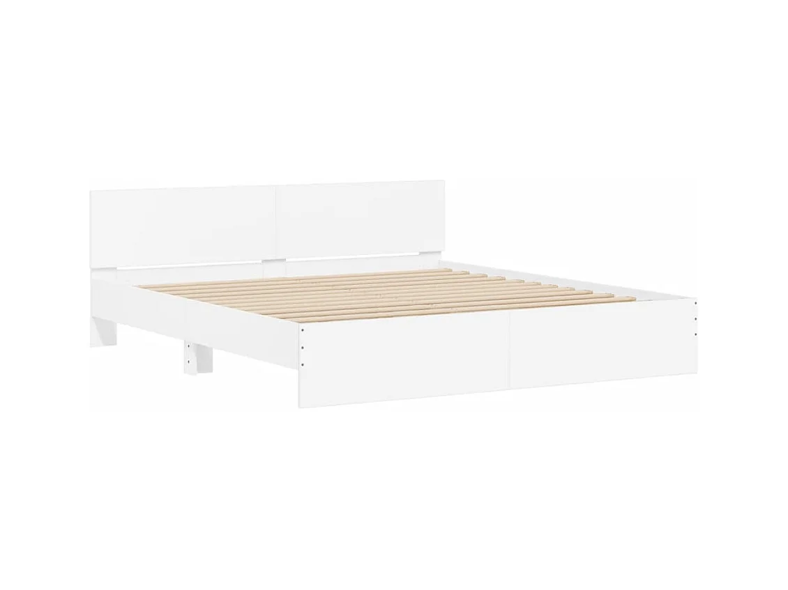 Struttura letto senza materasso bianco 160x200 cm