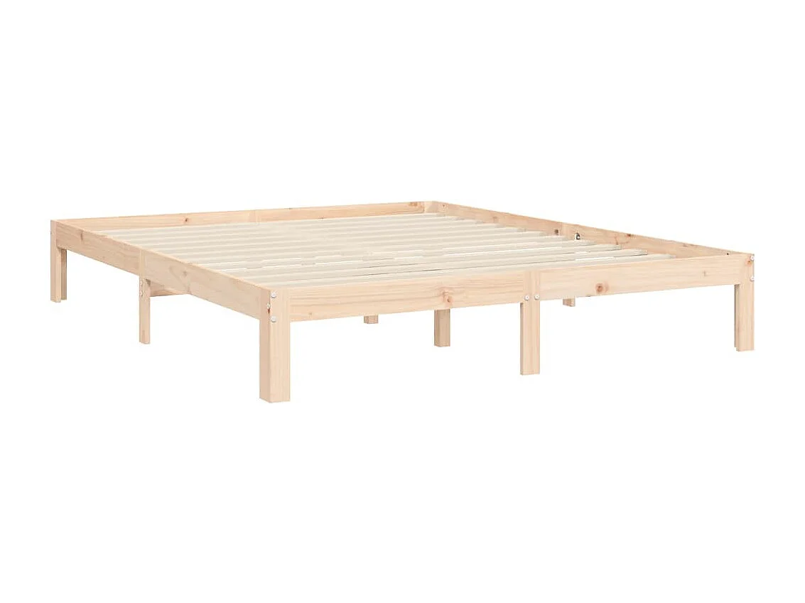Estructura de cama sin colchón 160x200 cm madera maciza de pino