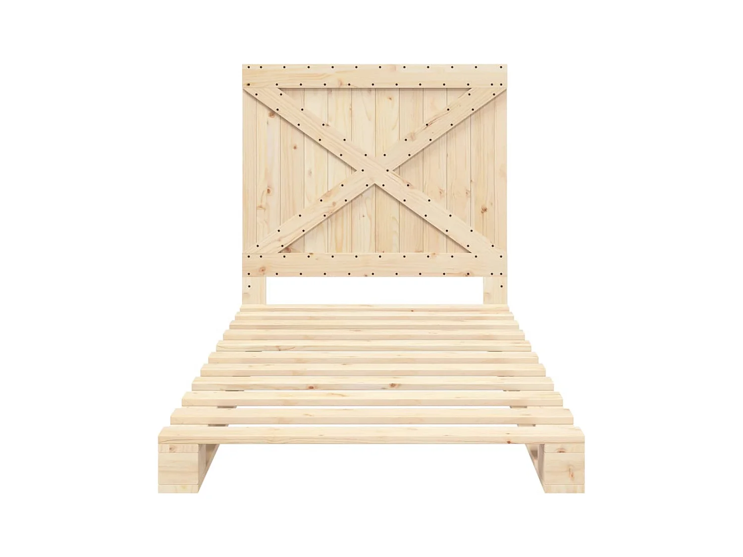 Bedframe zonder matras met hoofdbord 100x200 cm