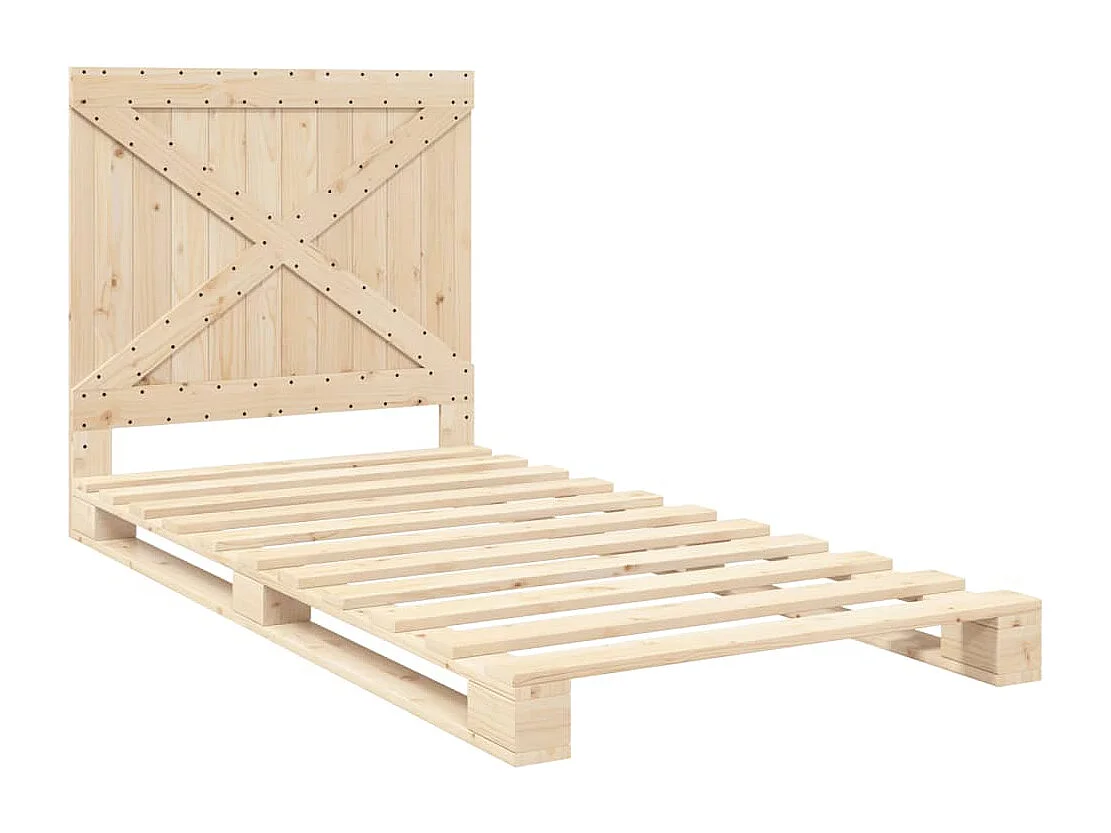 Cadre de lit sans matelas avec tête de lit 100x200 cm