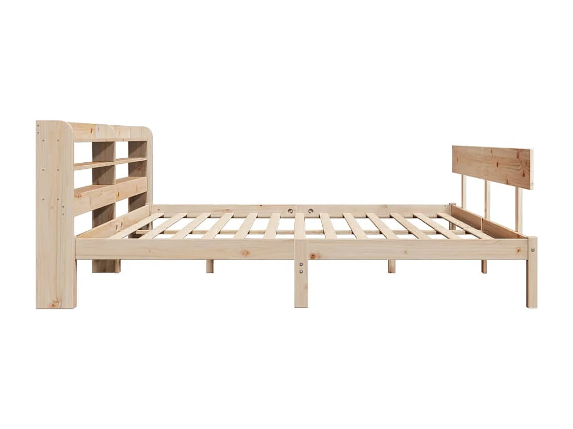 Struttura letto senza materasso 200x200 cm in legno massello di pino
