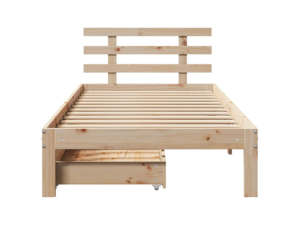 Bedframe met lades zonder matras 90x190 cm