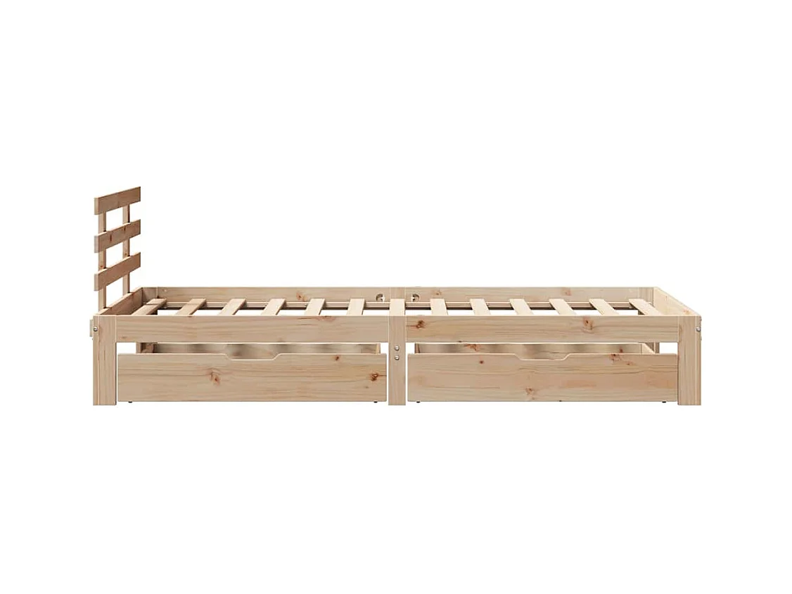 Bedframe met lades zonder matras 90x190 cm