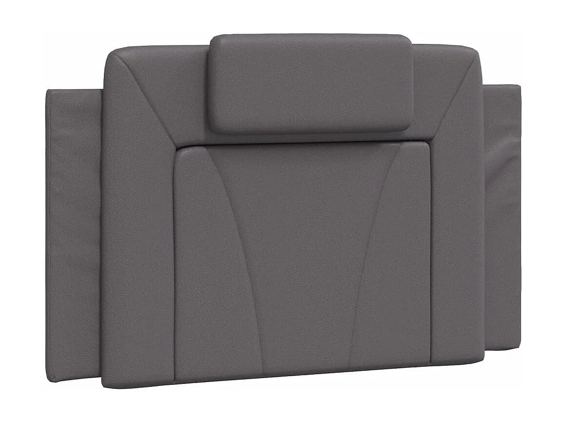 Struttura letto con LED senza materasso grigio 90x200 cm