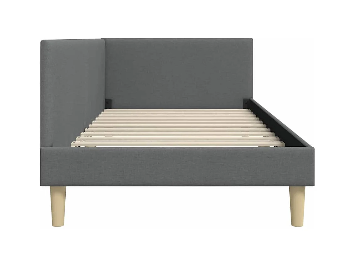 Hoekbedframe Overig Donkergrijs 90 x 200 cm