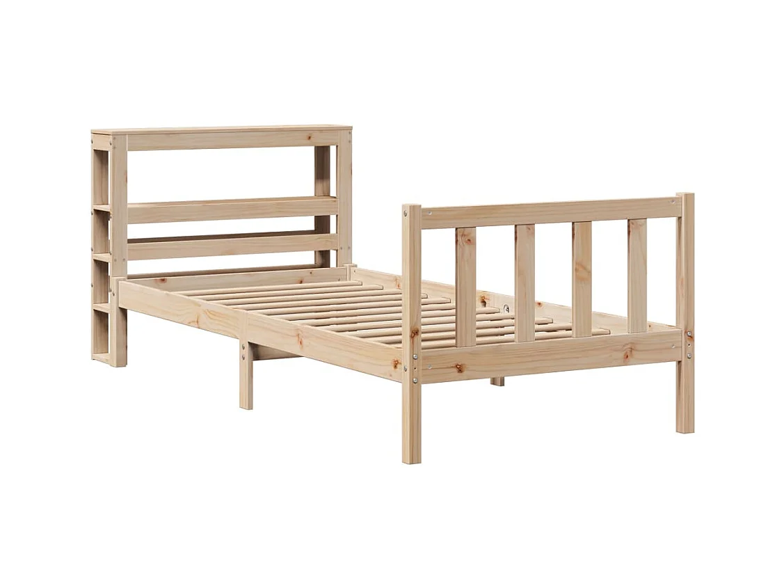 Cadre de lit sans matelas 90x190 cm bois de pin massif