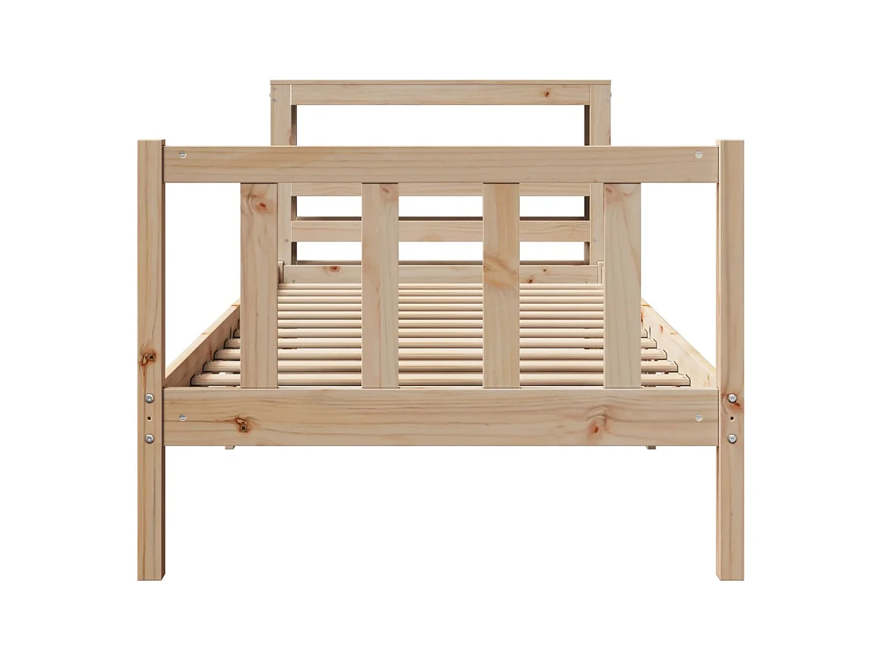 Cadre de lit sans matelas 90x190 cm bois de pin massif