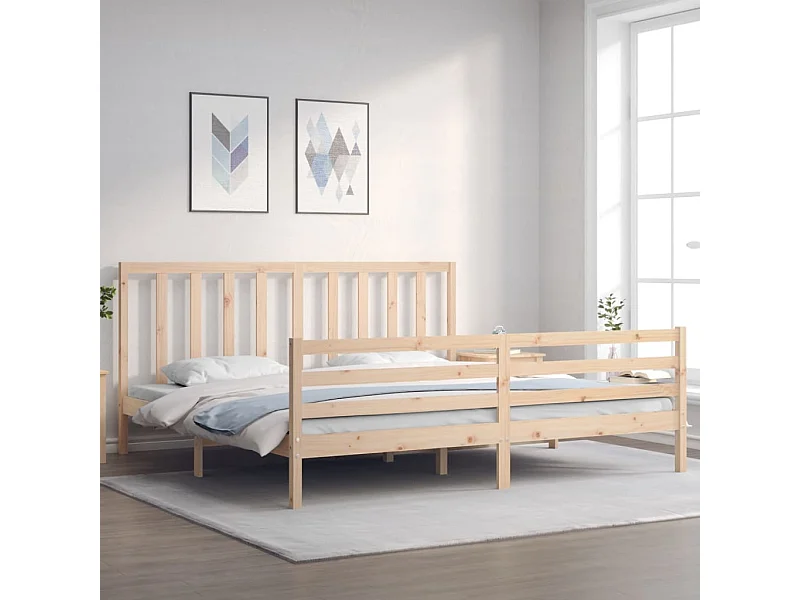 Bedframe zonder matras 200x200 cm massief grenenhout