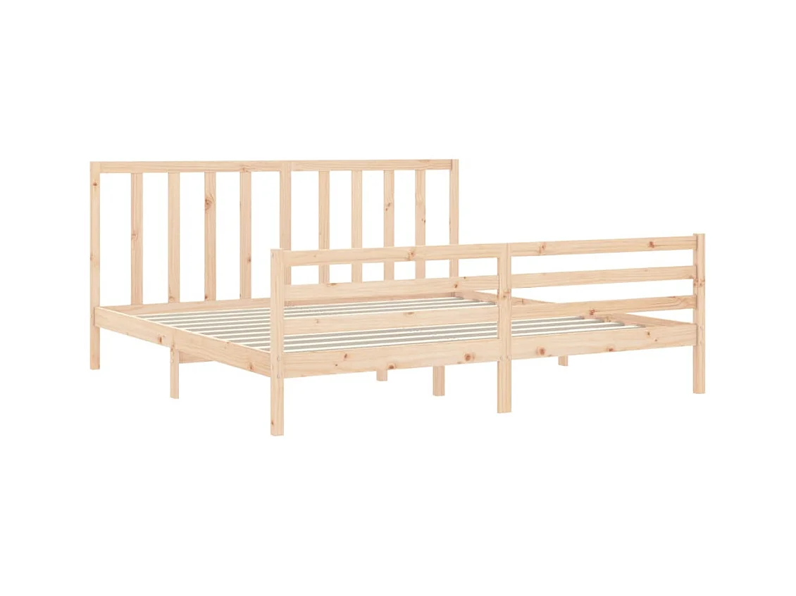Bedframe zonder matras 200x200 cm massief grenenhout
