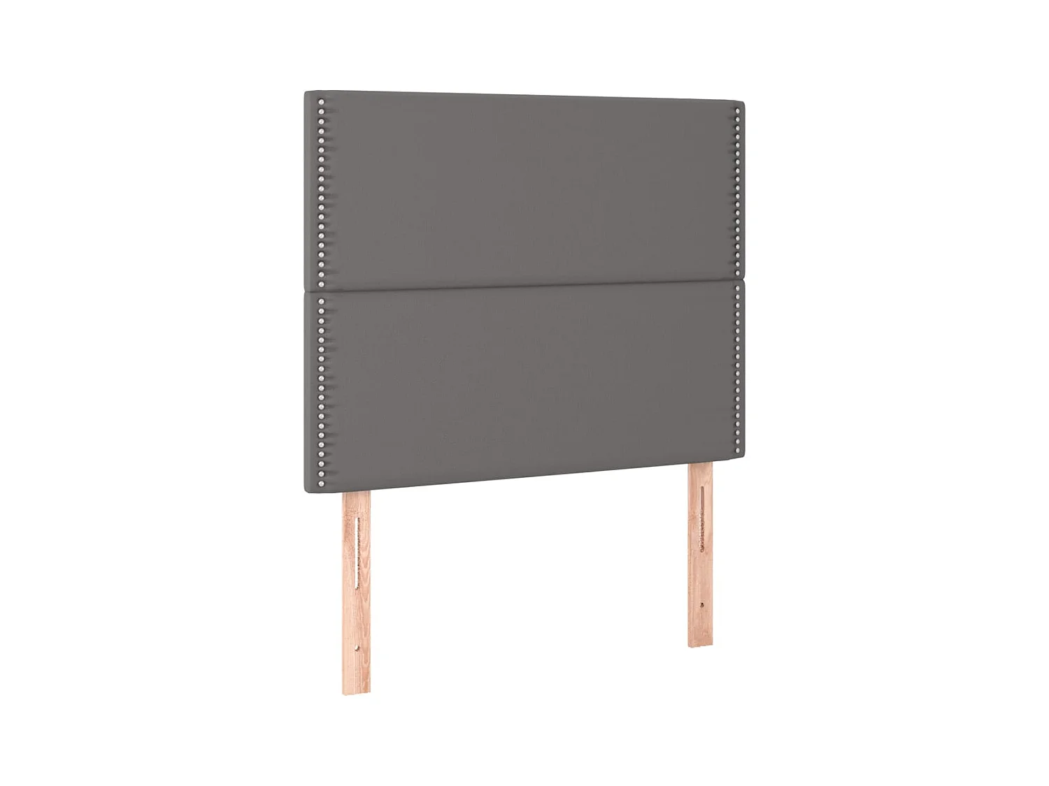 Bedframe zonder matras grijs 100x200 cm kunstleer