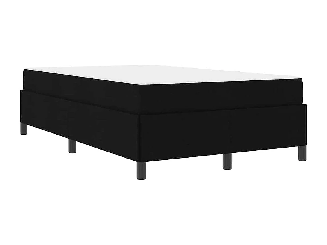 Letto a molle nero e nero 120 x 190 cm