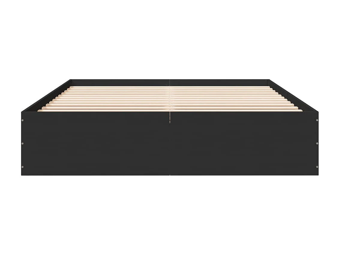 Struttura letto senza materasso nero 150x200 cm