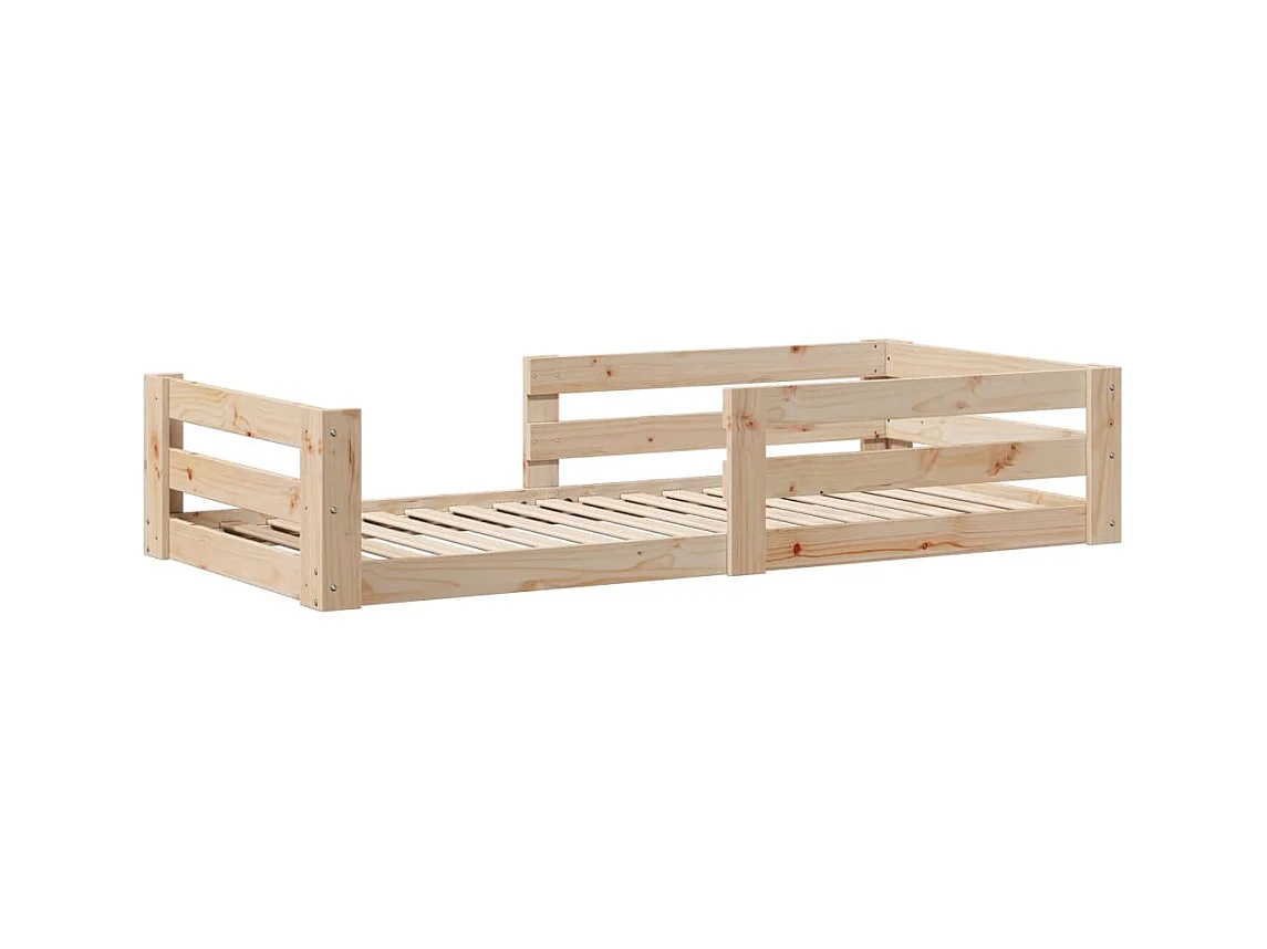 Cadre de lit sans matelas 90x200 cm bois de pin massif