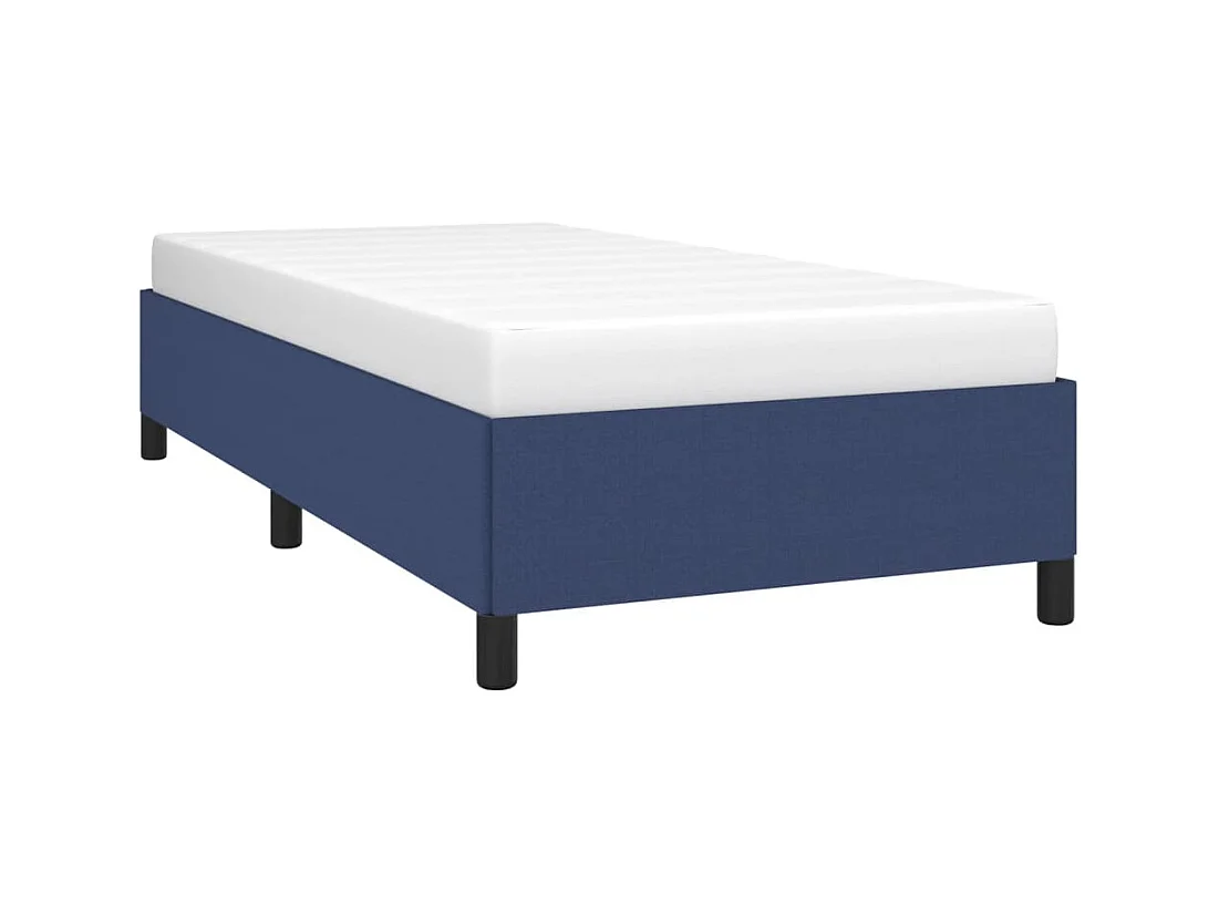 Bedframe zonder matras blauw 80x200 cm stof