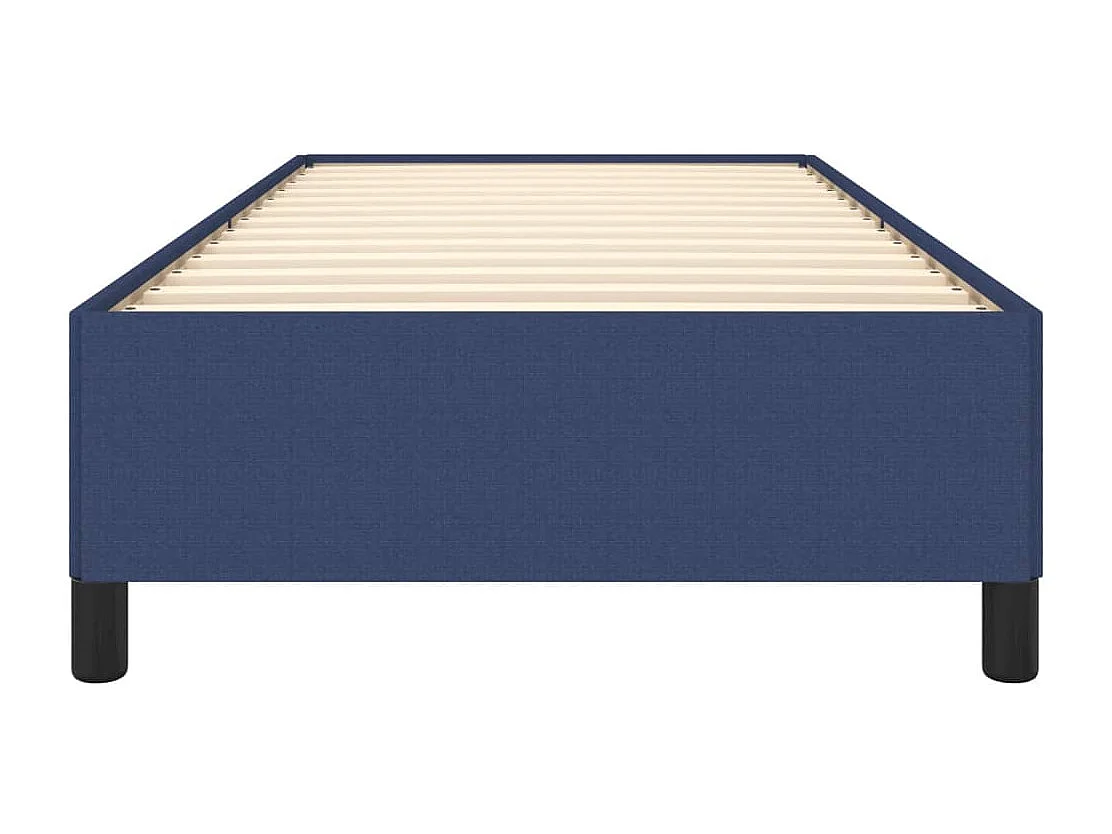 Cadre de lit sans matelas bleu 80x200 cm tissu