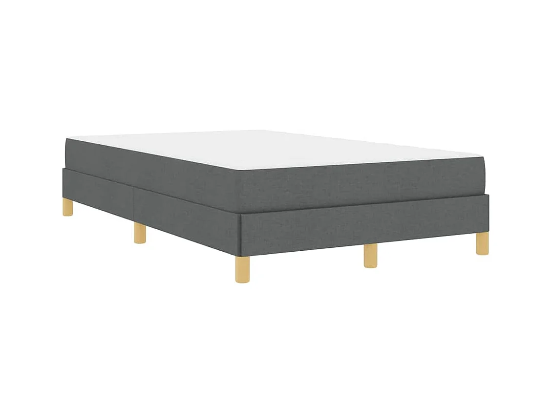 Letto a molle grigio scuro e marrone 120 x 190 cm