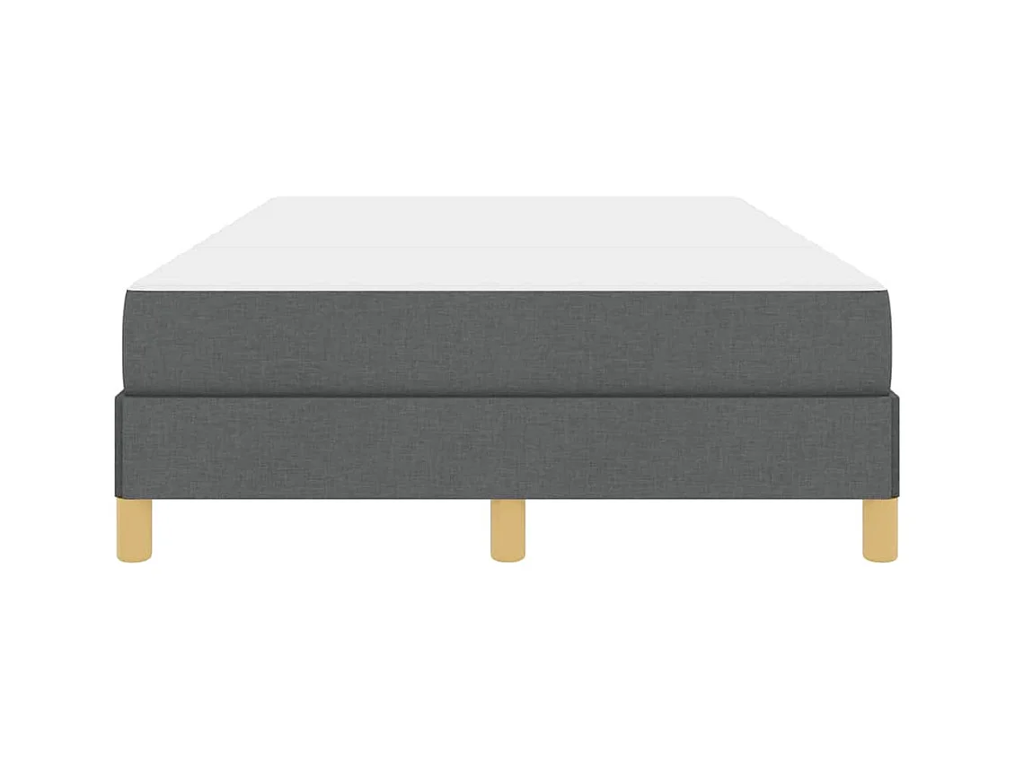 Letto a molle grigio scuro e marrone 120 x 190 cm