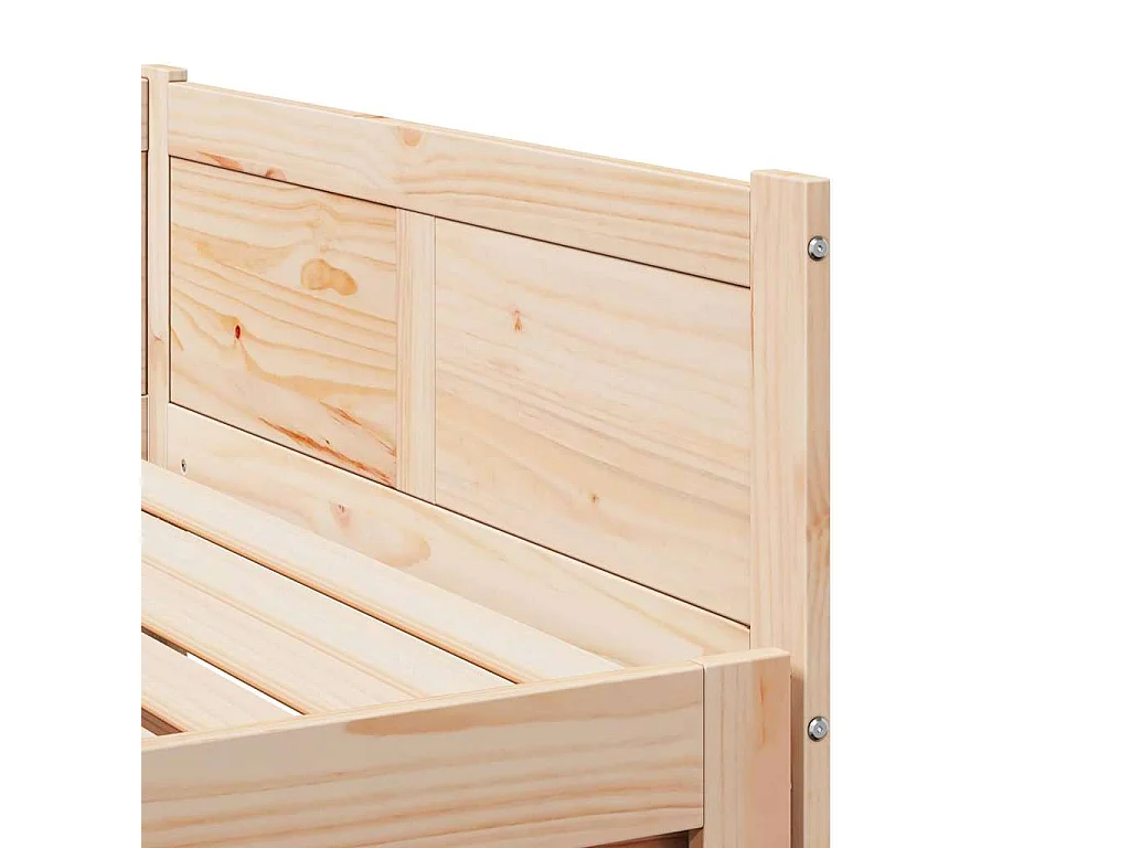 Lit Pull-out de Jour Marron 180 x 200 cm Bois massif en pin