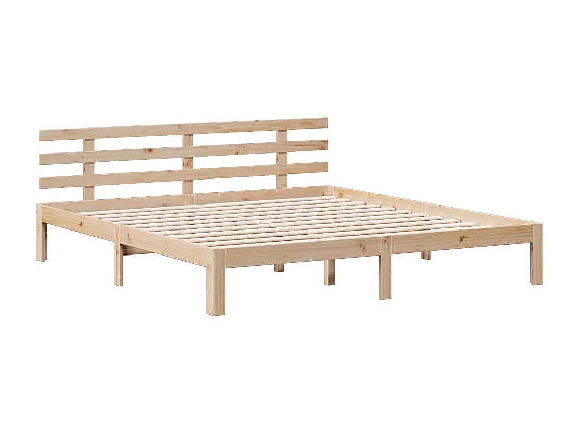 Bibliotheekbed zonder matras 180x200 cm massief grenenhout