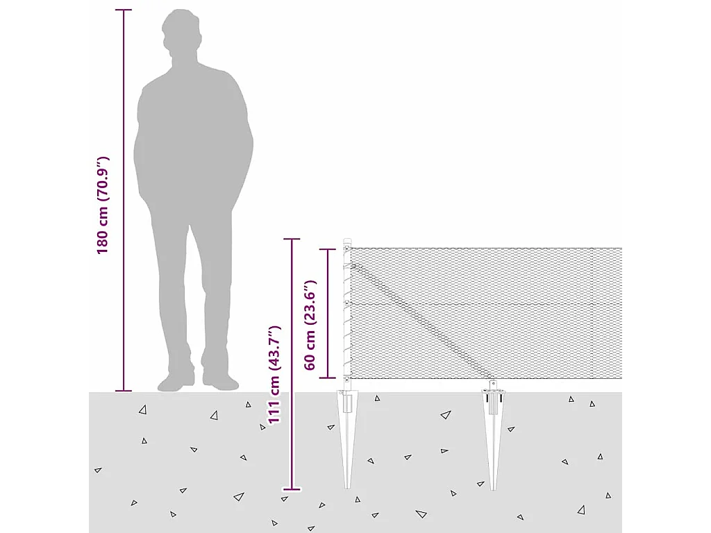 Sommier à lattes de lit et matelas Rose 80x200 cm Velours