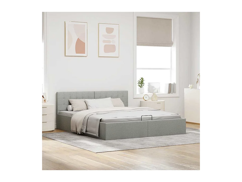 Hydraulisch opbergbedframe zonder matras 160x200 cm