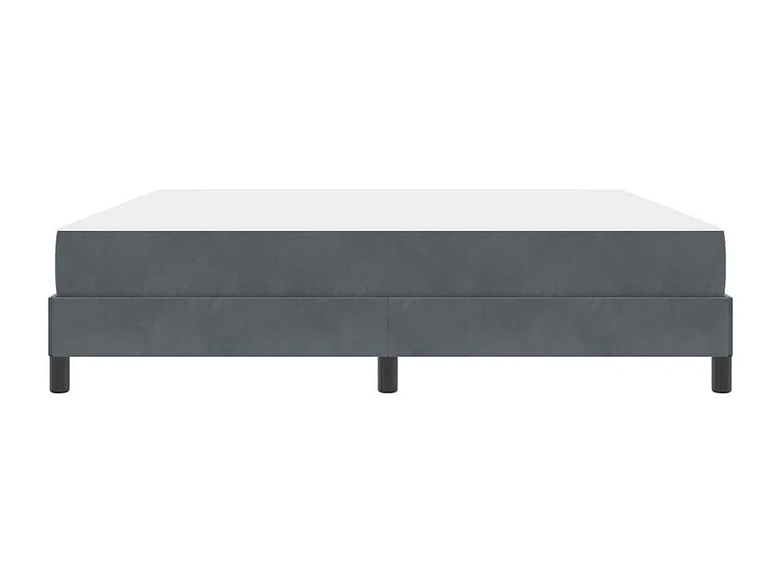 Boxspringbed met matras Donkergrijs 180 x 200 cm Fluweel