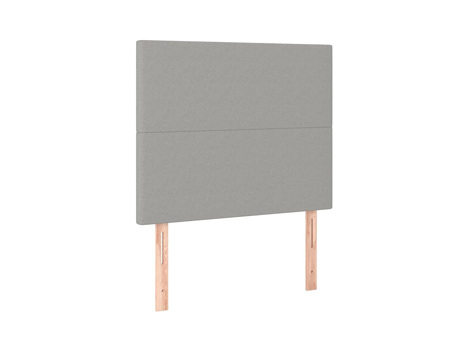 Struttura letto senza materasso tessuto grigio chiaro 80x200 cm