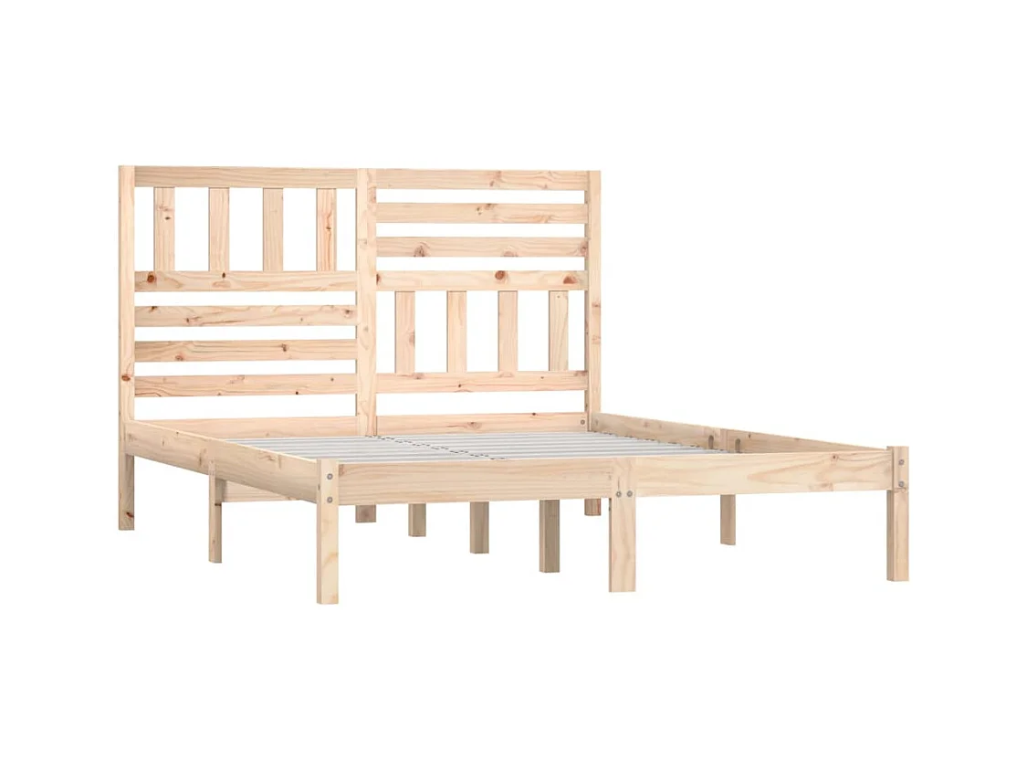 Bedframe zonder matras massief grenenhout 140x190 cm