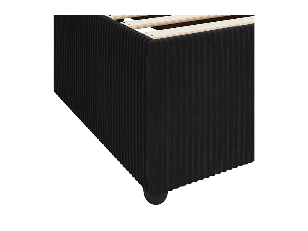Bedframe met matras Zwart 120 x 190 cm Fluweel