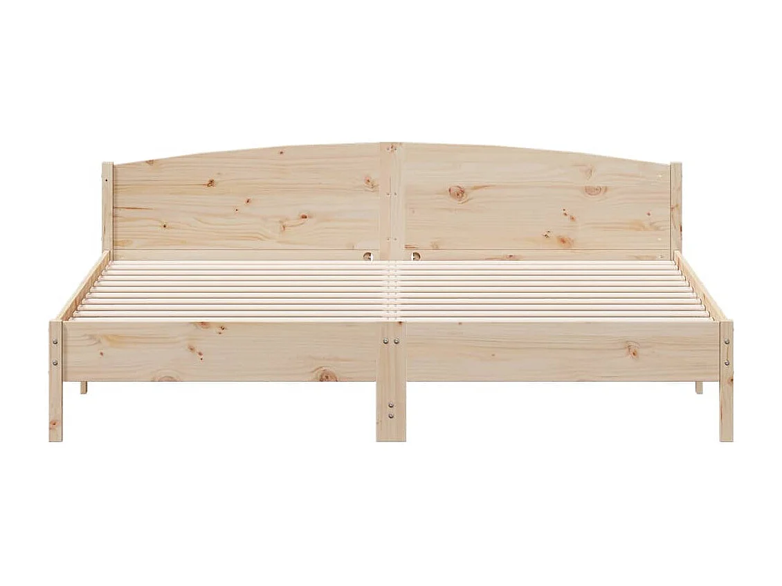 Estructura de cama sin colchón 180x200 cm madera maciza de pino