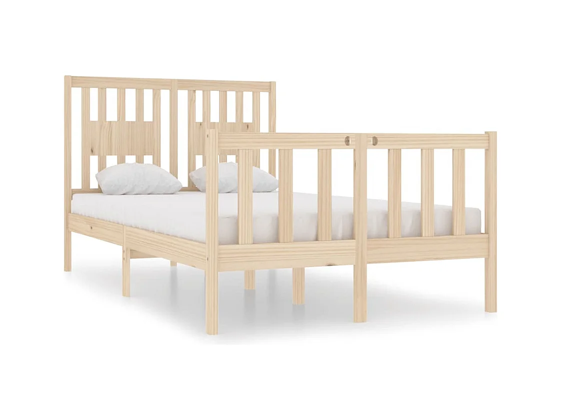 Bettgestell ohne Matratze 120x190 cm Massivholz