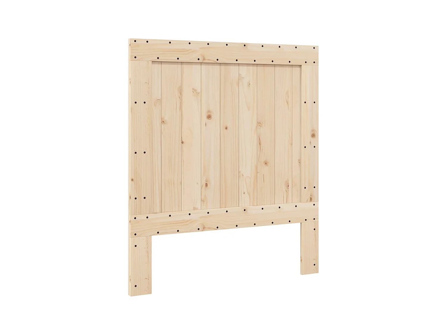 Bedframe zonder matras met hoofdbord 90x200cm massief hout