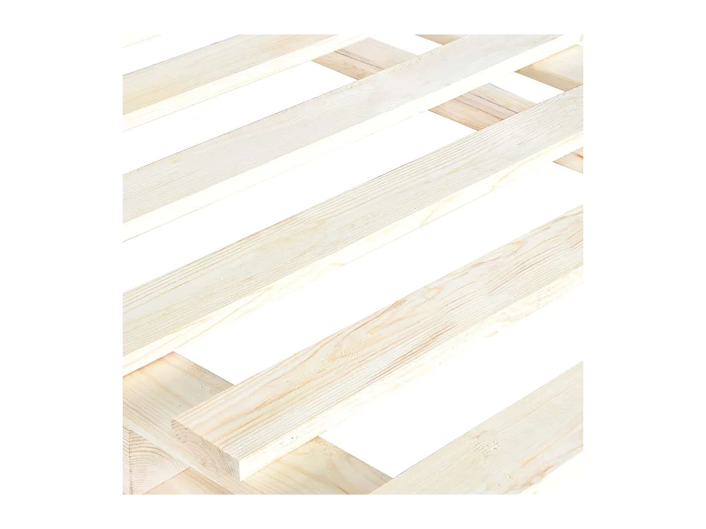 Bedframe zonder matras met hoofdbord 90x200cm massief hout