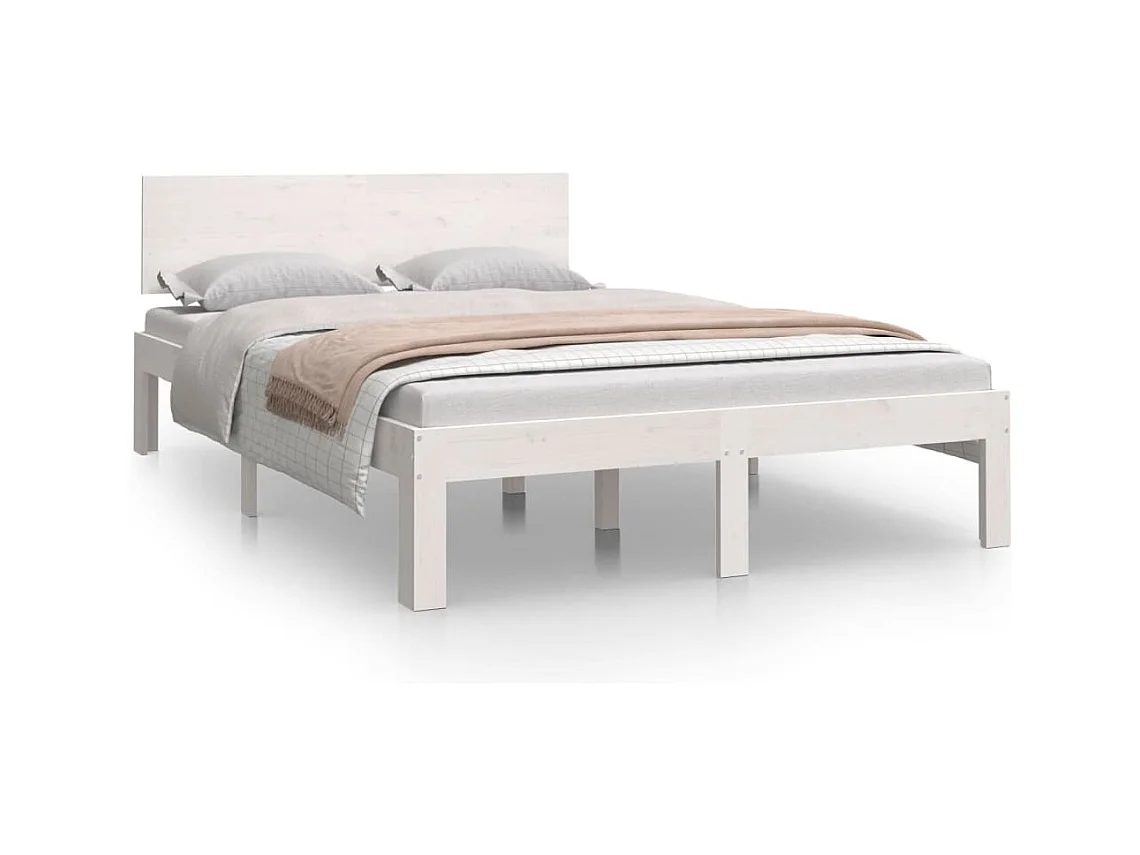 Wit matrasloos bedframe 120x190 cm