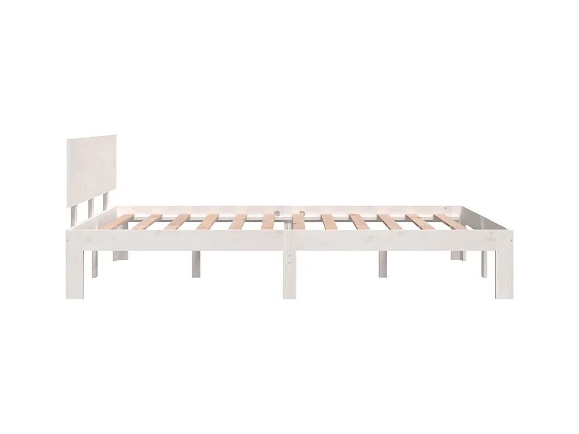 Wit matrasloos bedframe 120x190 cm