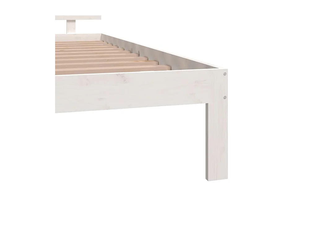 Wit matrasloos bedframe 120x190 cm