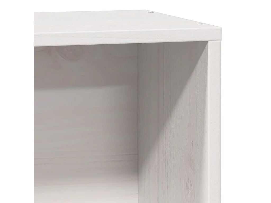 Cadre de lit sans matelas blanc 75x190 cm bois de pin massif