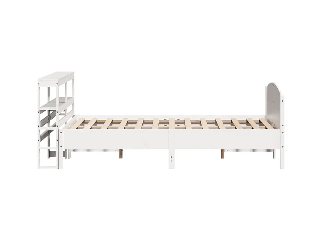 Bedframe zonder matras wit 120x200 cm massief grenenhout