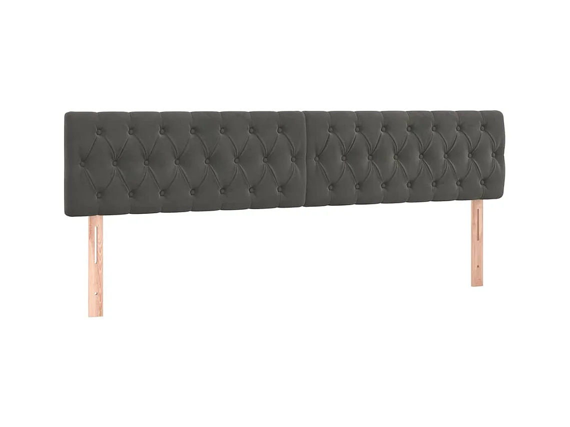 Estructura de cama sin colchón gris oscuro 120x190 cm terciopelo