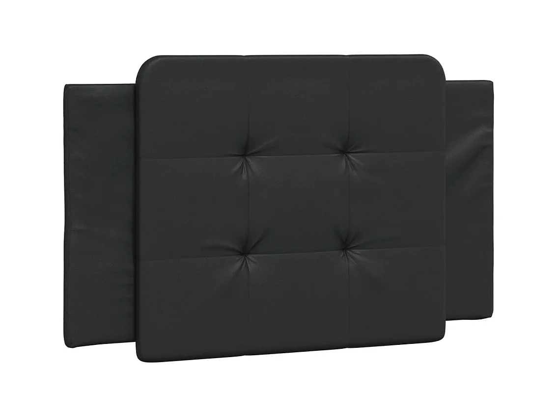 Cadre de lit avec LED sans matelas noir 90x190 cm