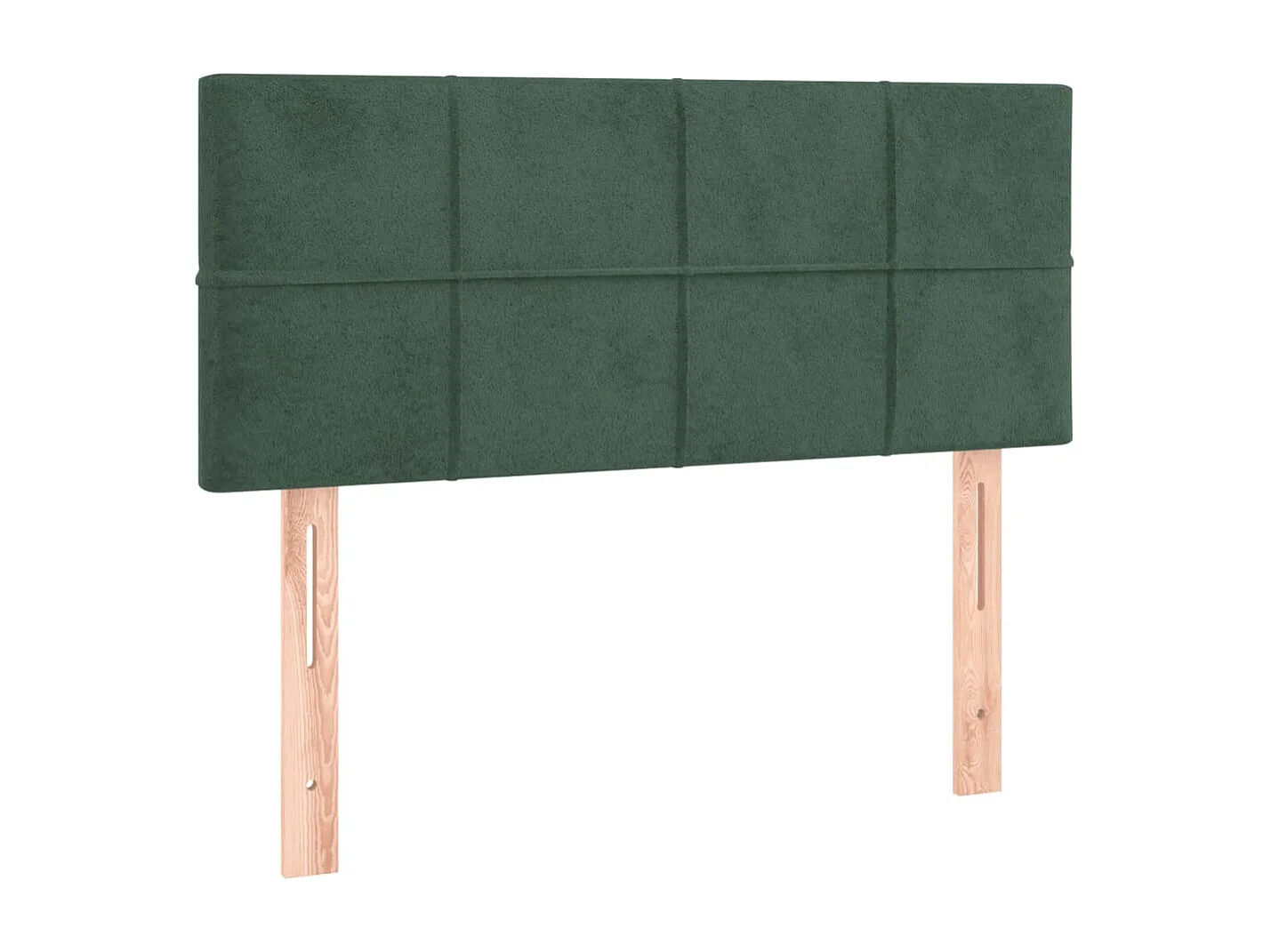 Rete a doghe e materasso Verde scuro 80x200 cm Velluto