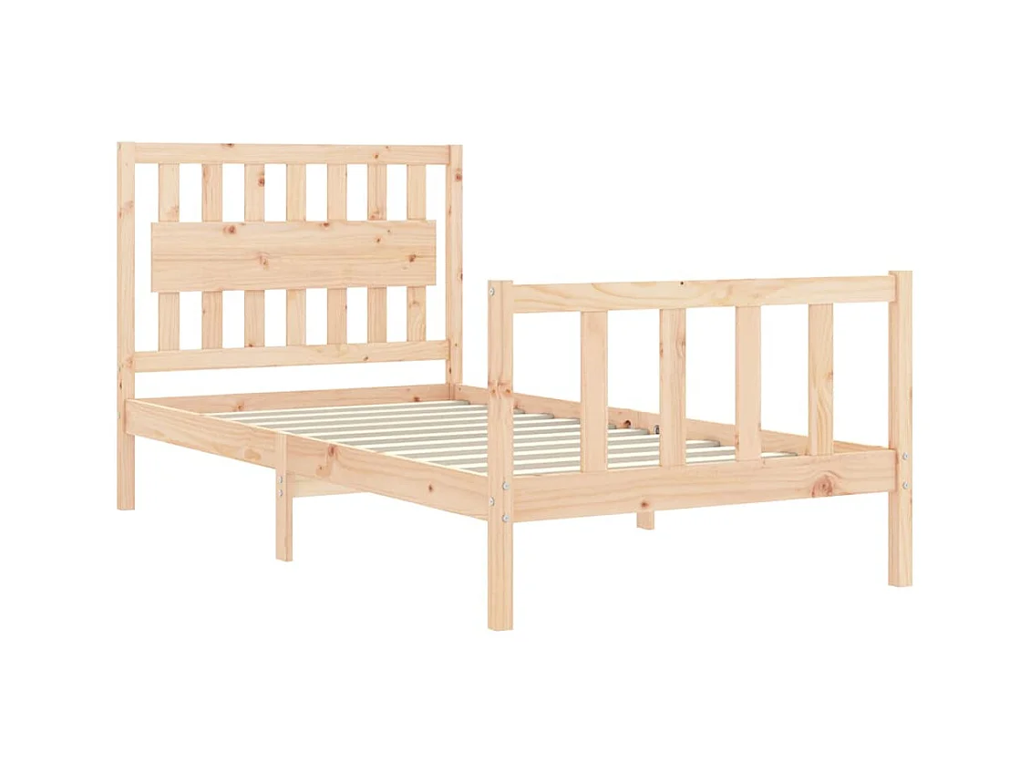 Bedframe zonder matras 100x200 cm massief grenenhout