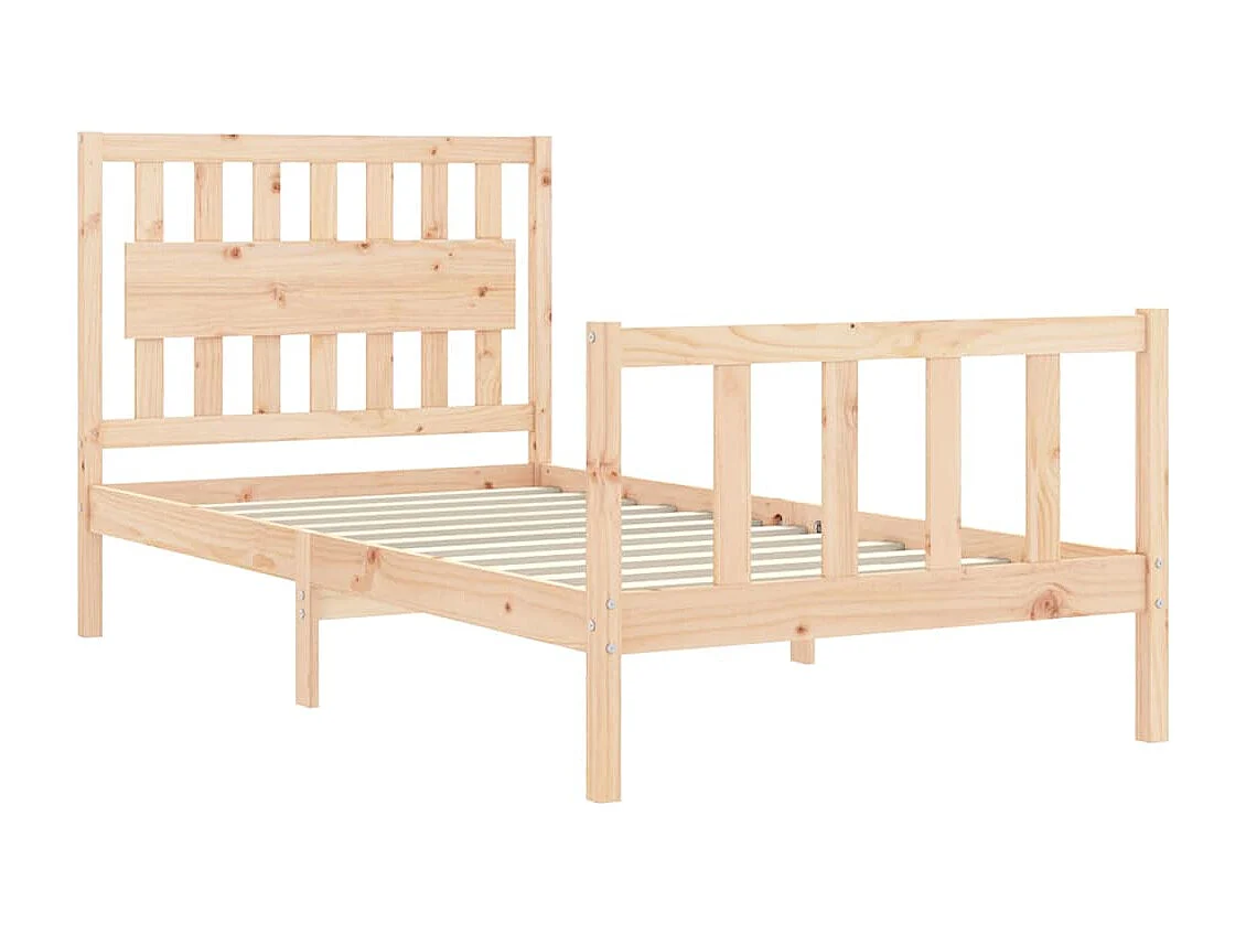 Cadre de lit sans matelas 100x200 cm bois massif de pin