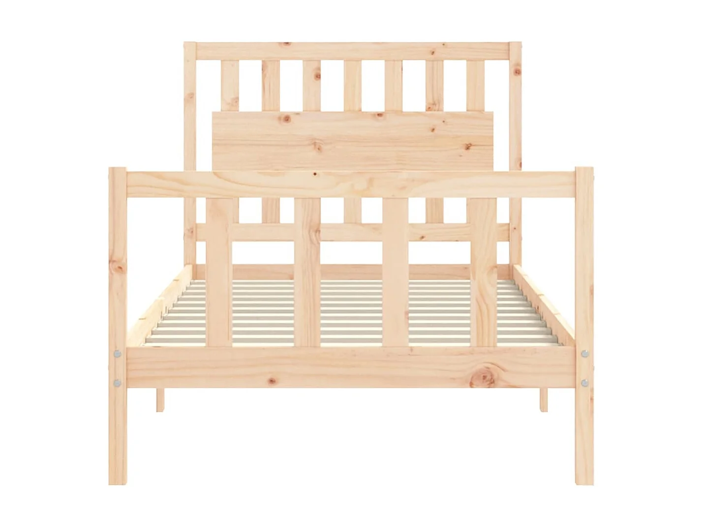 Cadre de lit sans matelas 100x200 cm bois massif de pin