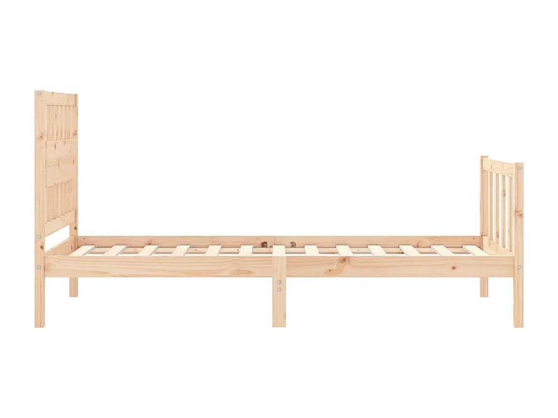Cadre de lit sans matelas 100x200 cm bois massif de pin