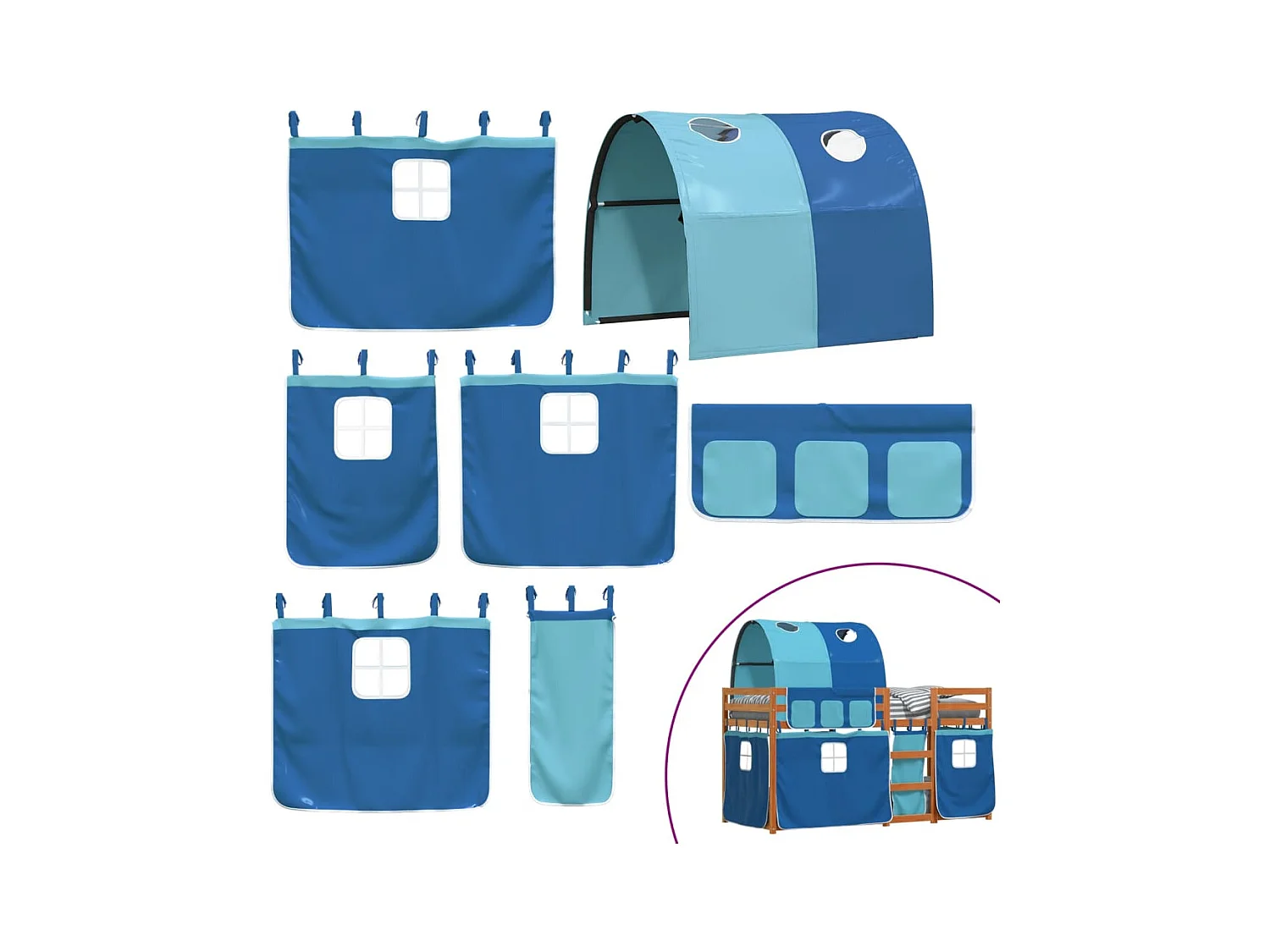 Stapelbed zonder matras 90x190 cm massief grenenhout