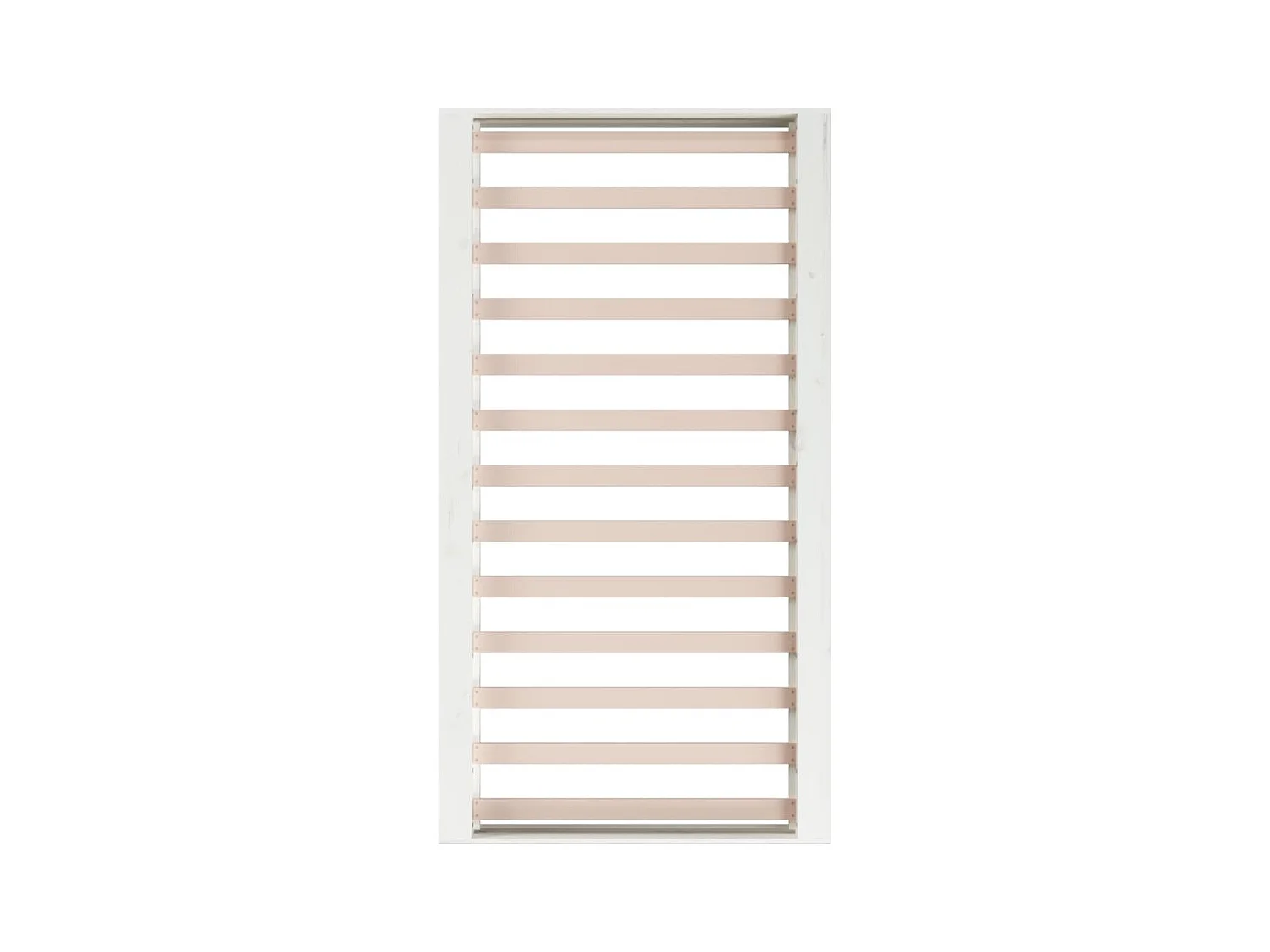 Bedframe zonder matras wit 120x190 cm massief hout