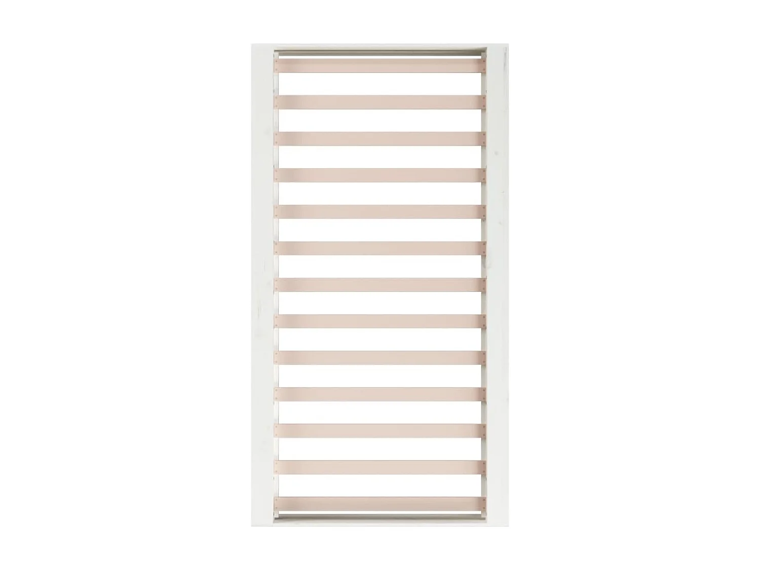 Bedframe zonder matras wit 120x190 cm massief hout