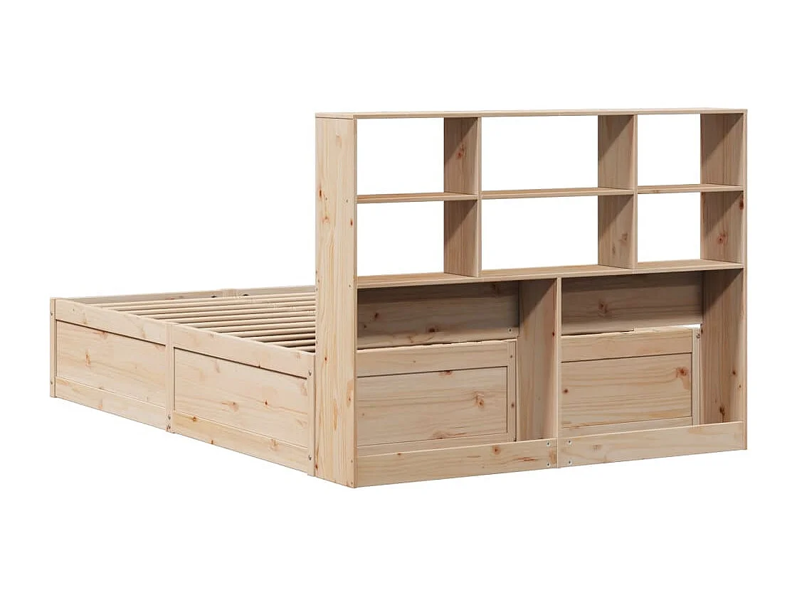 Struttura letto senza materasso 140x190 cm in legno massello di pino