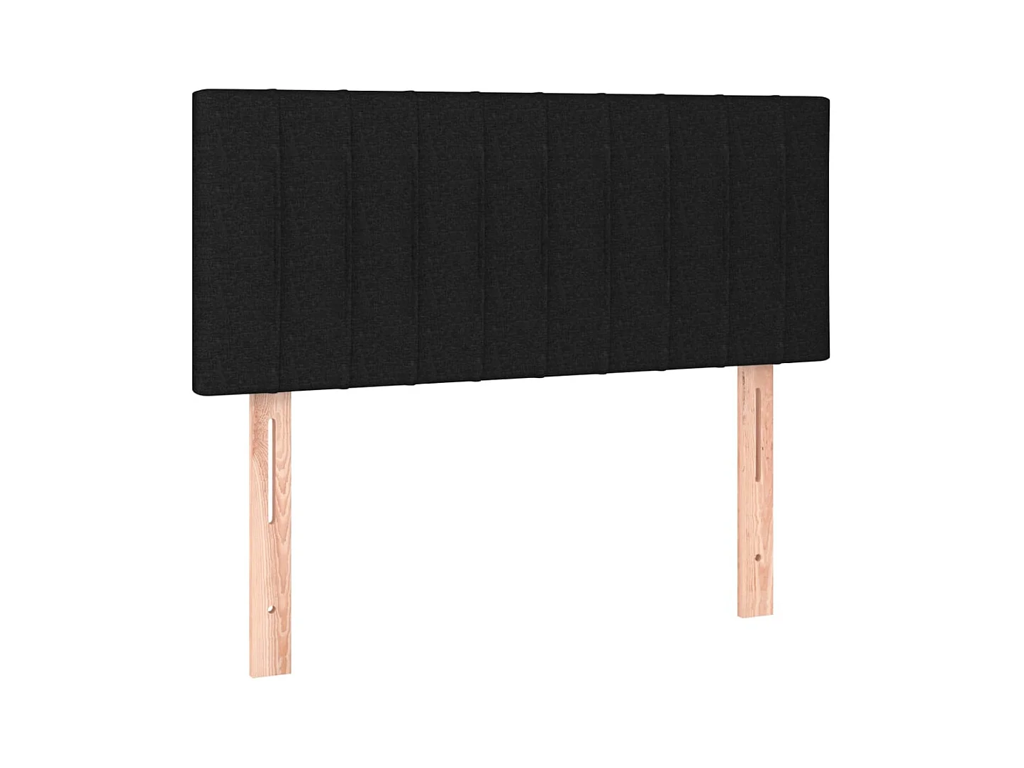 Sommier à lattes de lit avec matelas Noir 90x200 cm Tissu